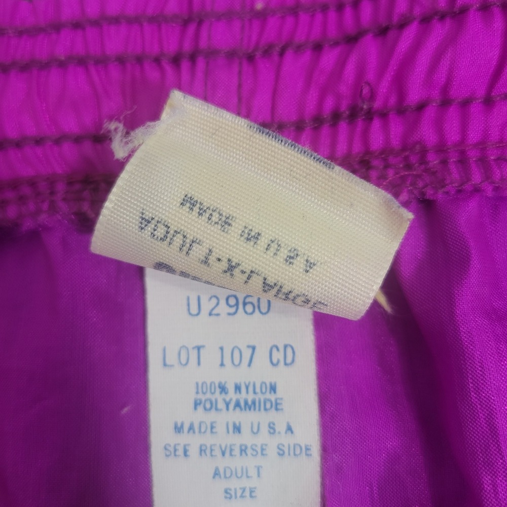 Umbro XL Nylon Athletic Shorts Mens Purple Teal Vintage 90s Made in USA U2960 - Picture 8 of 9